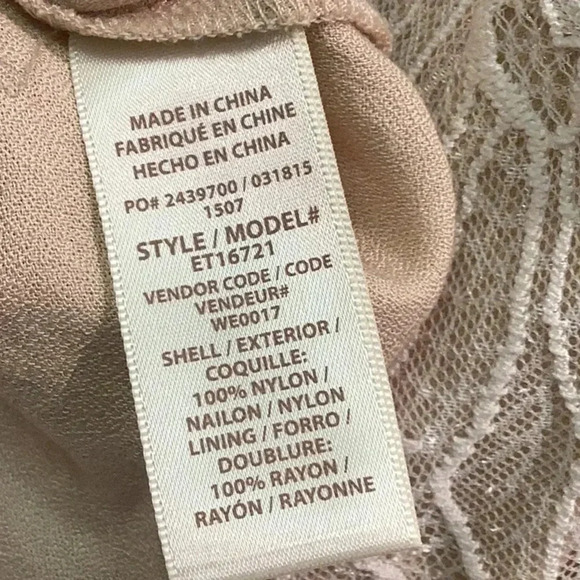 Ella Moss Amara Lace Blouse in Natural Size XS - Picture 7 of 7